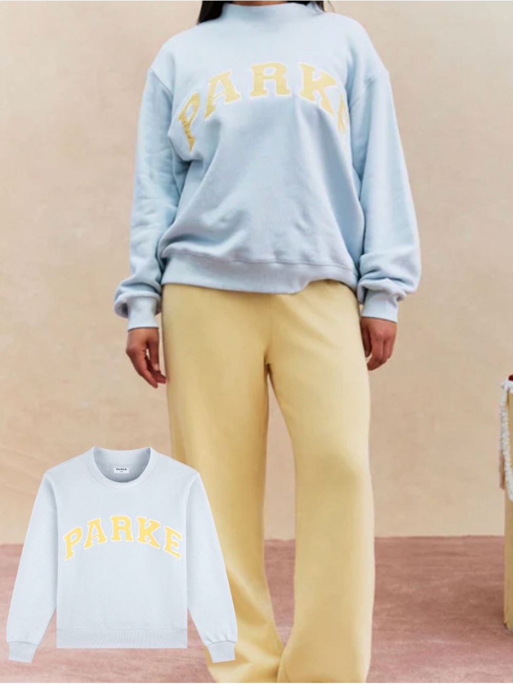 PARKE Blueberry Lemonade Mockneck S/M - Picture 3 of 4